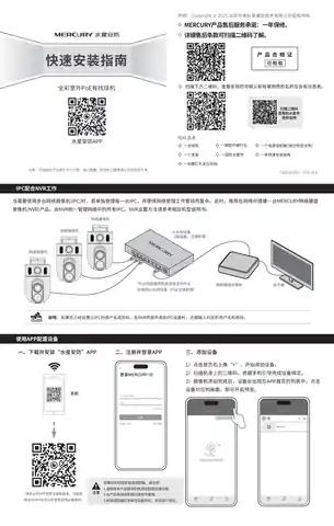 mercury水星MIPC3288PW双摄版 V1.0快速安装指南 1.0.0